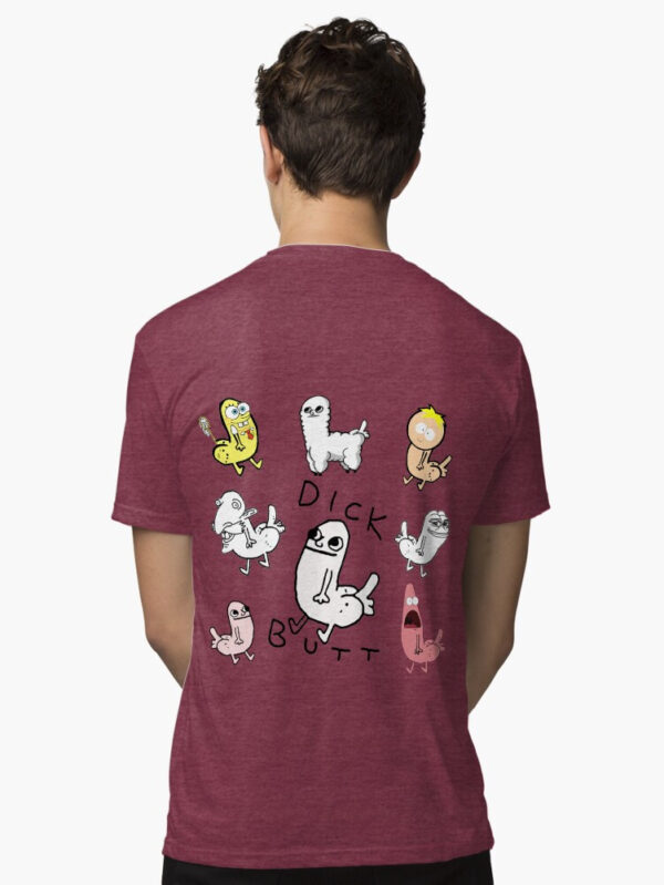 Dickbutt Meme Collection Tri-blend T-Shirt - Image 18