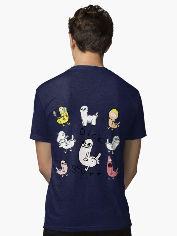 Dickbutt Meme Collection Tri-blend T-Shirt - Image 36