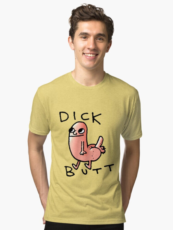 Dick butt Tri-blend T-Shirt - Image 25