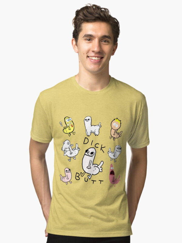 Dickbutt Meme Collection Tri-blend T-Shirt - Image 25