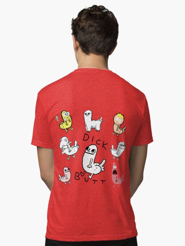 Dickbutt Meme Collection Tri-blend T-Shirt - Image 21