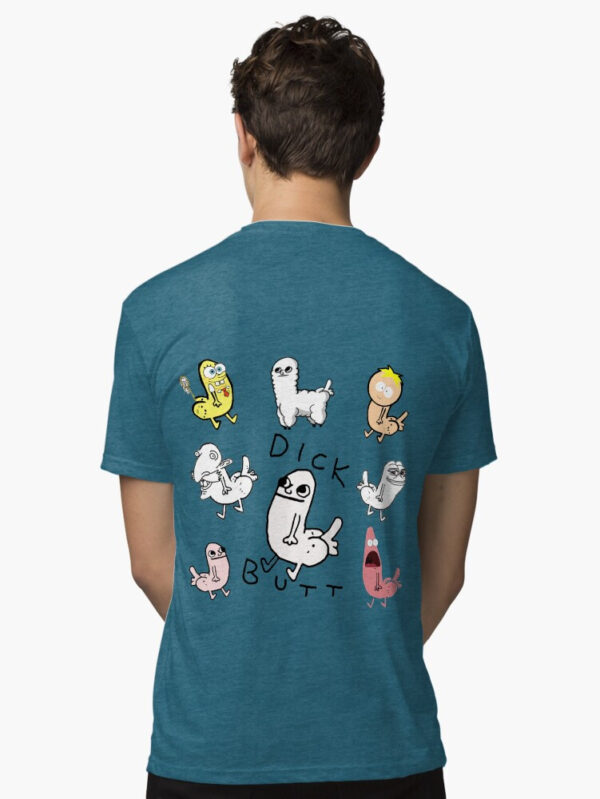 Dickbutt Meme Collection Tri-blend T-Shirt - Image 39