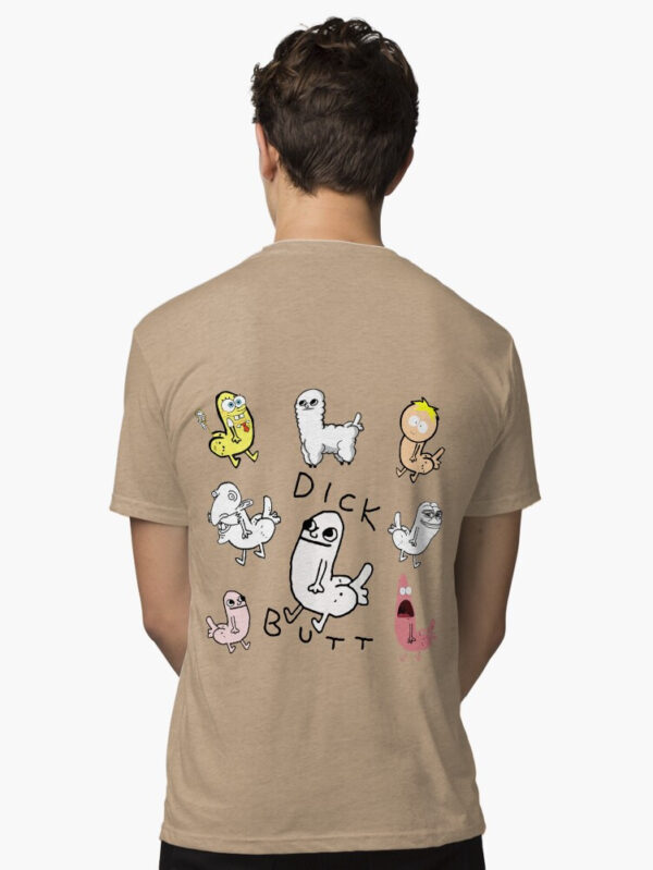 Dickbutt Meme Collection Tri-blend T-Shirt - Image 12
