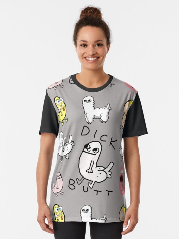 Dickbutt Meme Collection Graphic T-Shirt - Image 2