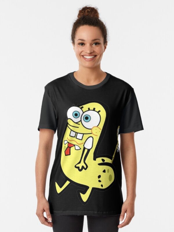 Sponge Bob Dickbutt Graphic T-Shirt - Image 2