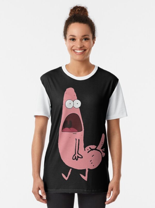 Patrick Dickbutt Graphic T-Shirt - Image 2