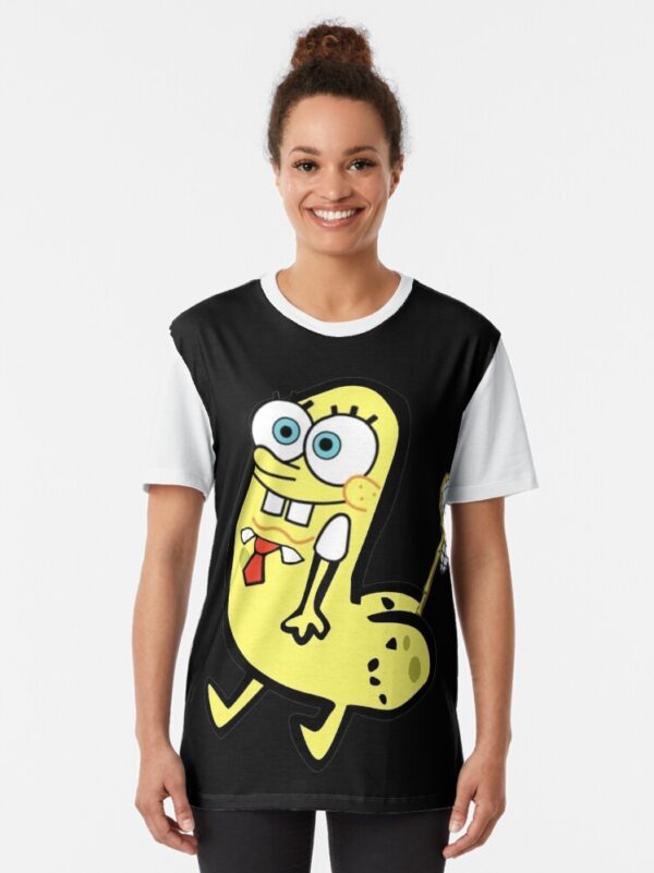 Sponge Bob Dickbutt Graphic T-Shirt - Image 5
