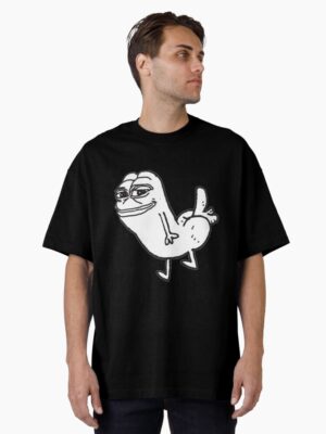 Pepe Dickbutt Oversized T-Shirt