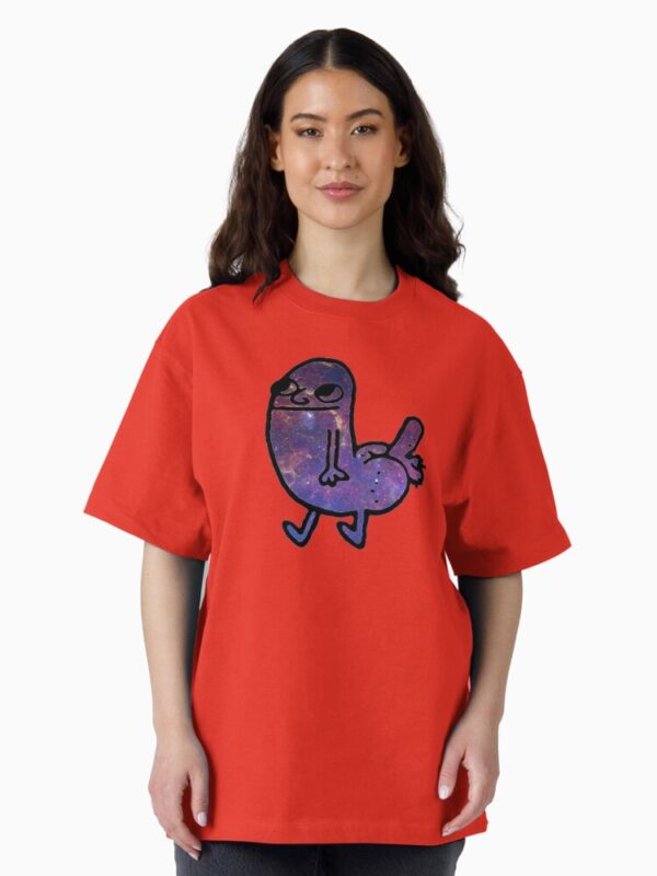 Galaxy Dickbutt Oversized T-Shirt - Image 2