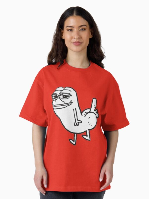 Pepe Dickbutt Oversized T-Shirt - Image 6