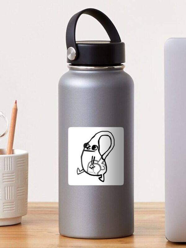 Dickbutt Klein Bottle Sticker - Image 4