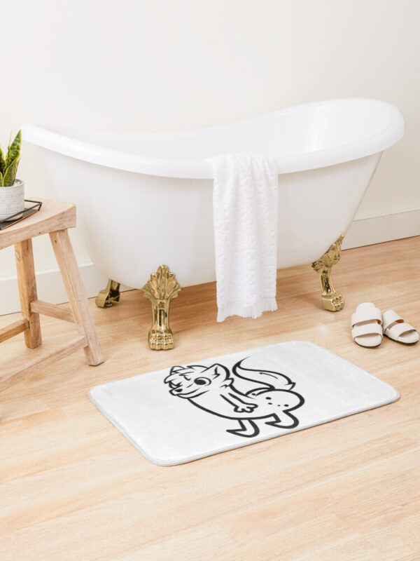 furry butt meme Bath Mat - Image 6