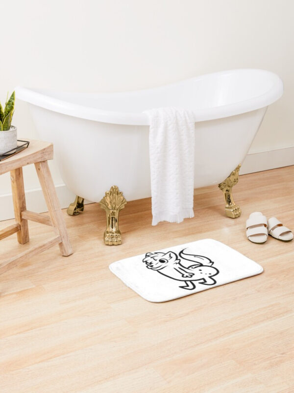 furry butt meme Bath Mat - Image 2