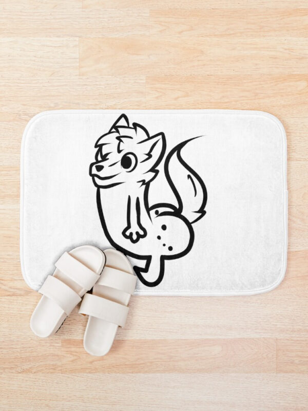 furry butt meme Bath Mat