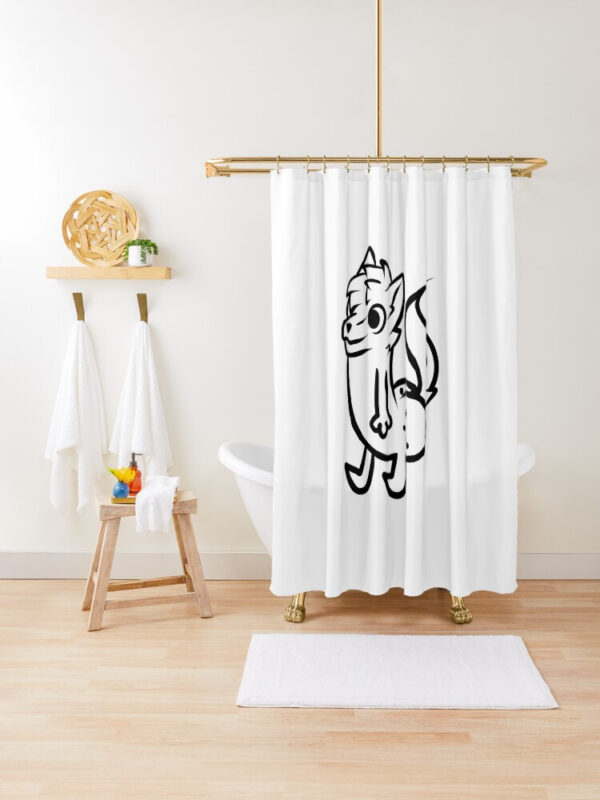 furry butt meme Shower Curtain