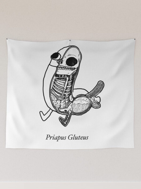 priapus gluteus Tapestry - Image 7