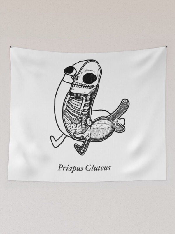 priapus gluteus Tapestry - Image 5