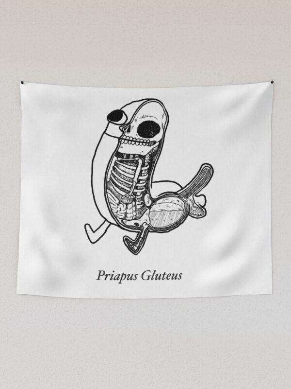 priapus gluteus Tapestry - Image 2