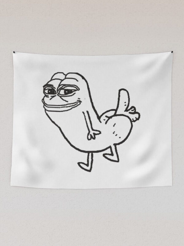 Pepe Dickbutt Tapestry - Image 2