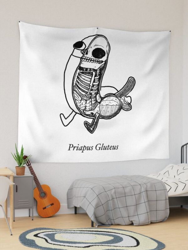 priapus gluteus Tapestry - Image 6