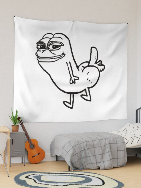 Pepe Dickbutt Tapestry - Image 6