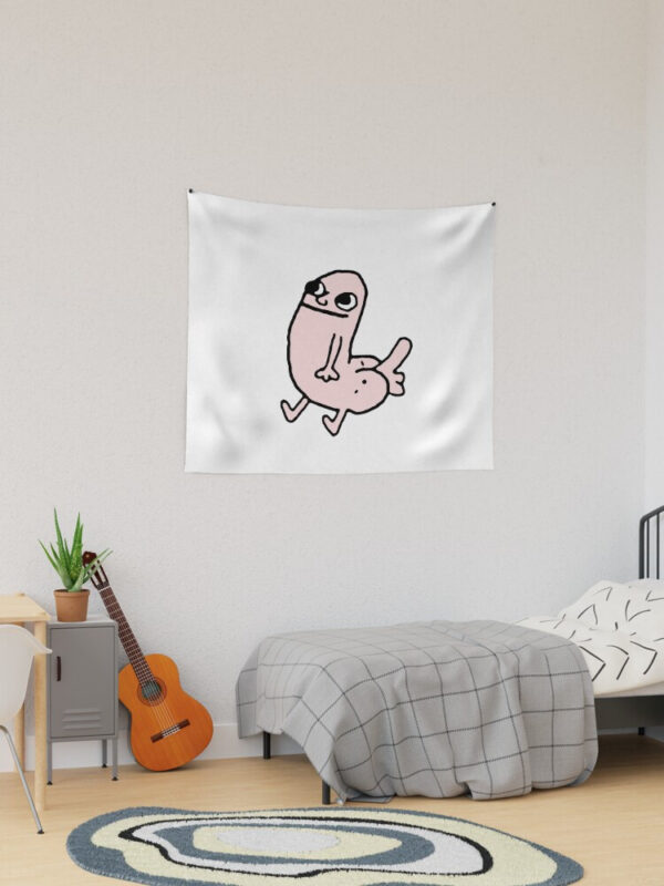 Pink DickButt Meme Tapestry