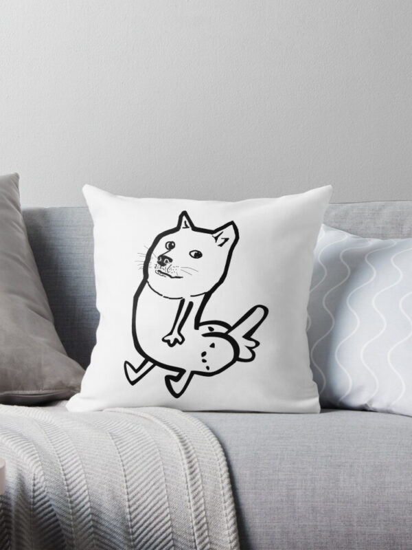 Doge Dickbutt Pillow