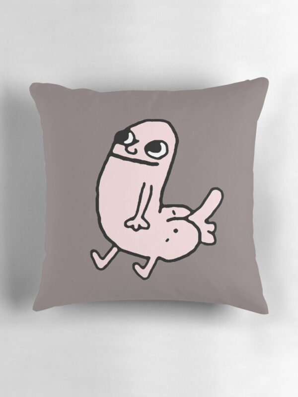 Pink DickButt Meme Pillow - Image 3